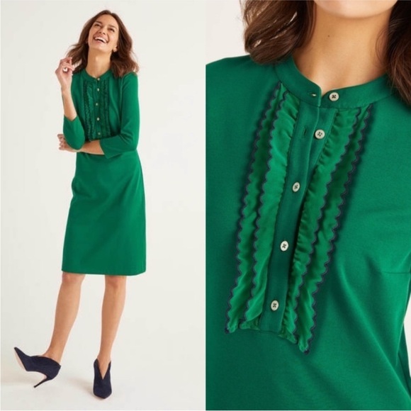 Boden Dresses & Skirts - Boden Florence Ponte green Shift Dress size 8L
